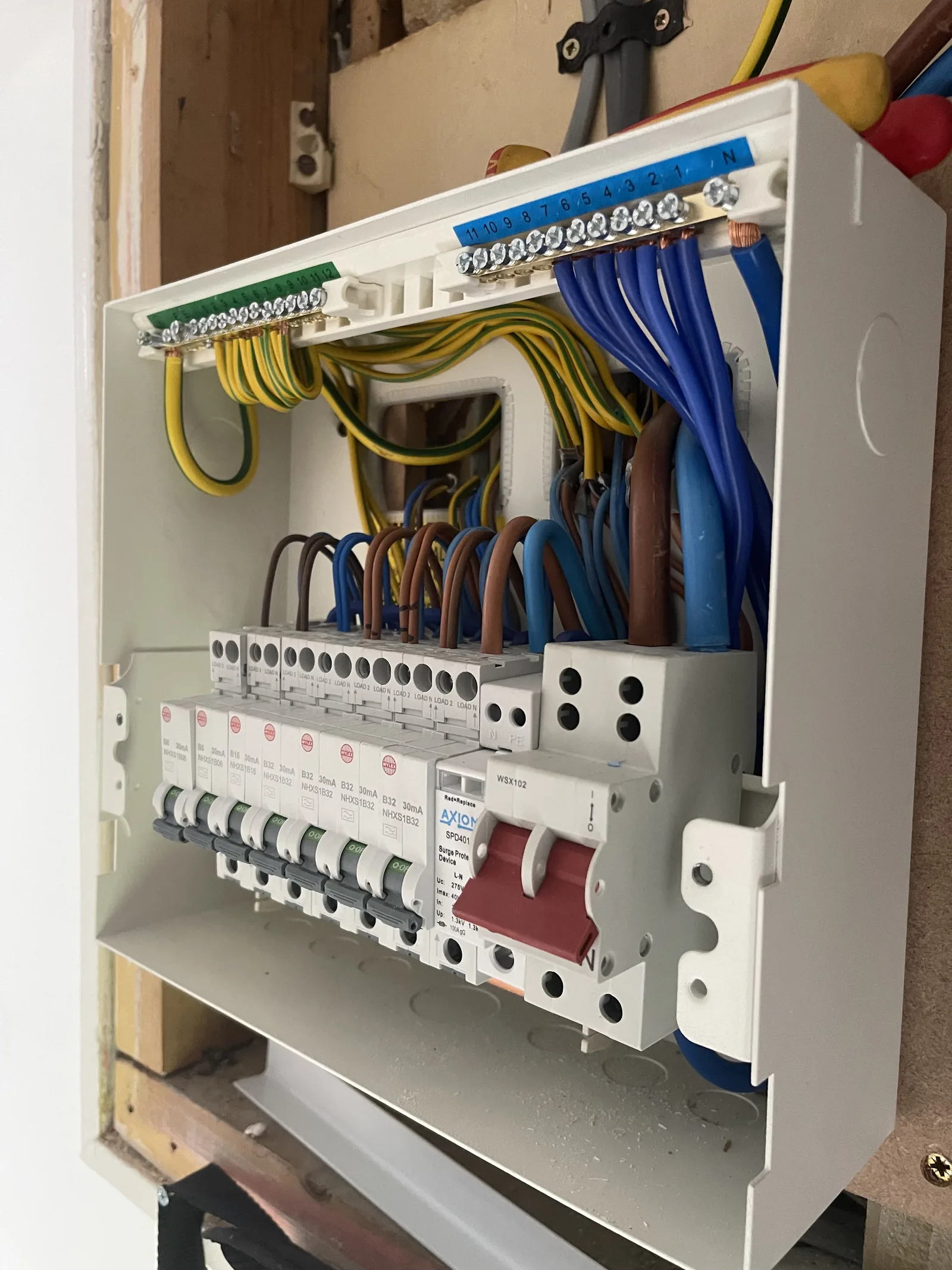 Consumer unit wired and terminated by MMM Electrical